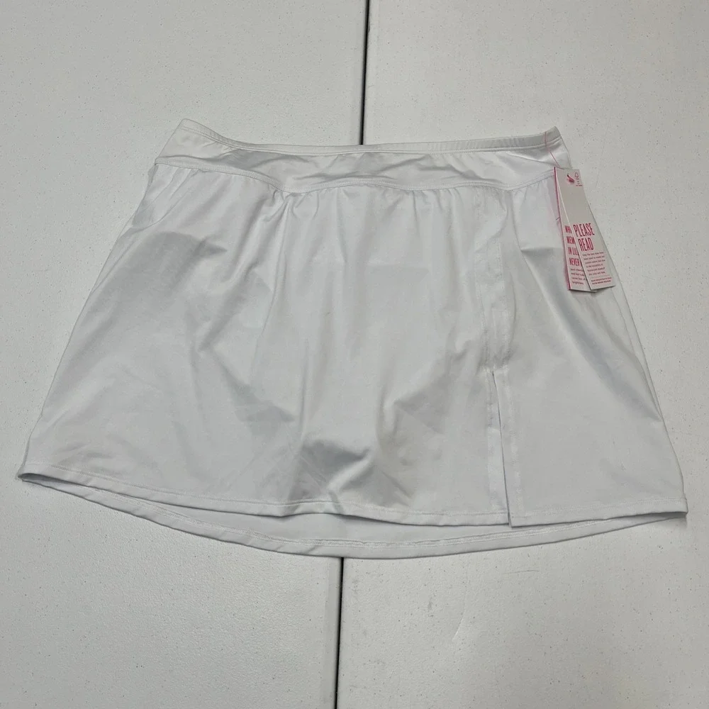 Lilly Pulitzer Swimsuit Skort White Kelland Skirted Bottom 12 Neutral Vacation